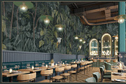 Fresco collection Tropical mural, a Wallpaper Graphic by Natalia0307 (Thumbnail 18 of 19)