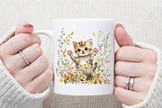 Cute Cat Clipart Baby Cat Png, an Illustration by Sublimation Artist (Thumbnail 5 of 6)