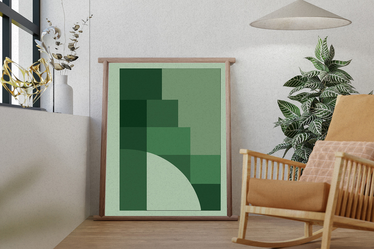 Green & Purple Botanical Wall Art, a Wallpaper Graphic by Helospace (Photo 6 of 10)