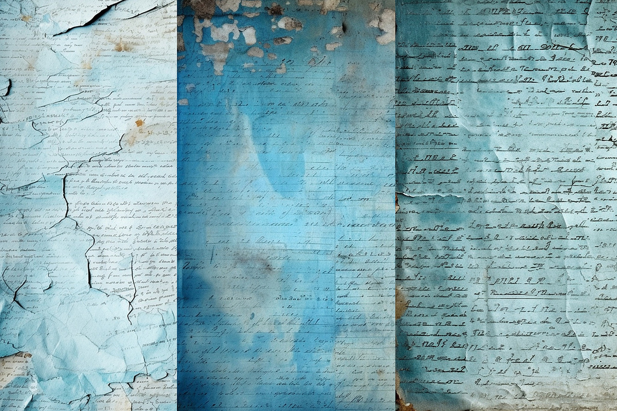 Distressed Writing Digital Papers, a Background Graphic by BonaDesigns (Photo 3 of 4)