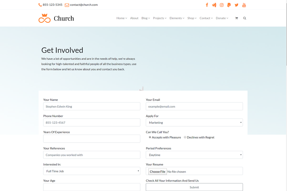 Church Religious WordPress Theme, a WordPress Template by Visualmodo (Photo 31 of 31)
