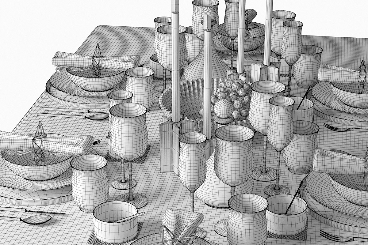 table setting 05, an Object 3D Model by 3dcruz (Photo 3 of 14)
