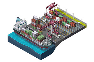 Sea and rail transportation of goods