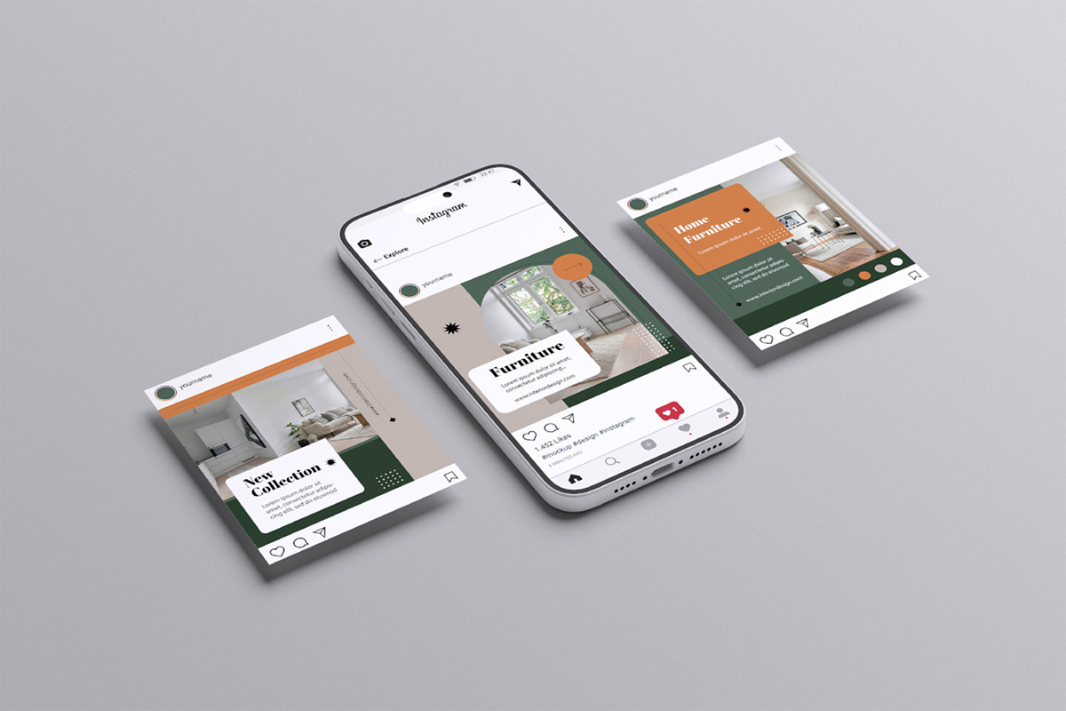 Instagram Post Mockup, an Advertising Mockup by HanaSaka_Studio (Photo 5 of 5)