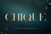 Chique - Luxury Modern Serif, a Serif Font by OWPictures (Thumbnail 1 of 7)