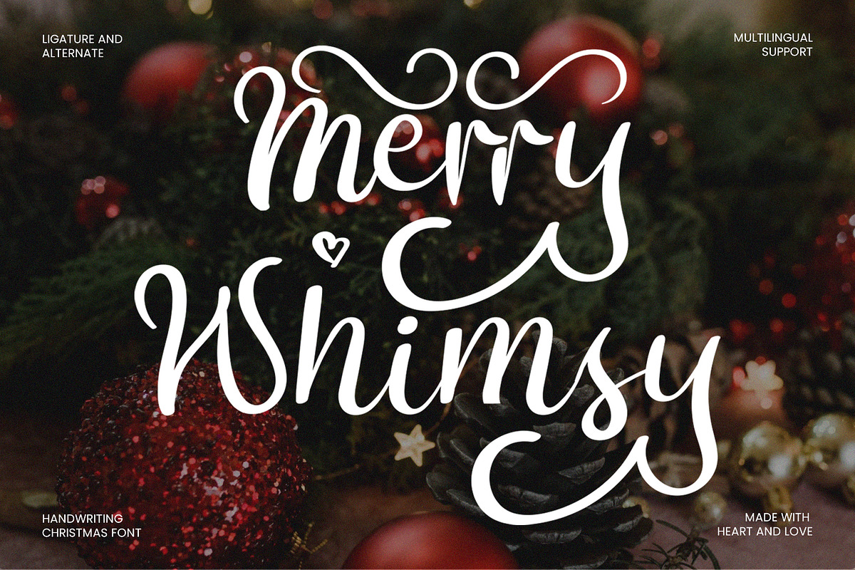 Merry Whimsy - Handwriting Font, a Handwritten Font by Inviline.co (Photo 1 of 15)