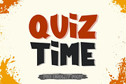 Quiz Time - Display Font, a Symbol Font by AnningArts (Thumbnail 1 of 7)