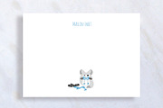 Baby Boy Personal Stationary Card, a Card Template by stockhype (Thumbnail 1 of 2)