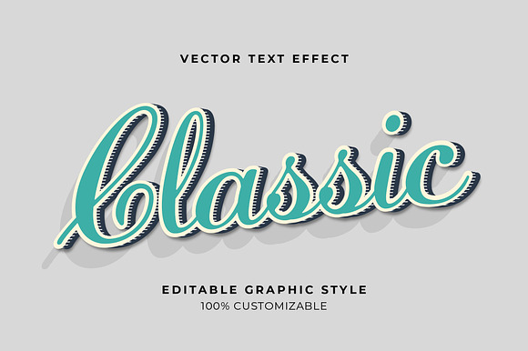 Vintage Script Shadow Text Effect preview 4
