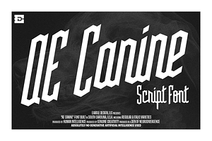 AE Canine Script Font