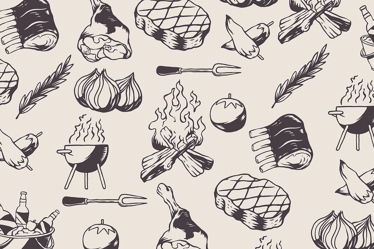 Barbecue Illustrations, a Graphic by Naturaworks Creative (Photo 2 of 5)