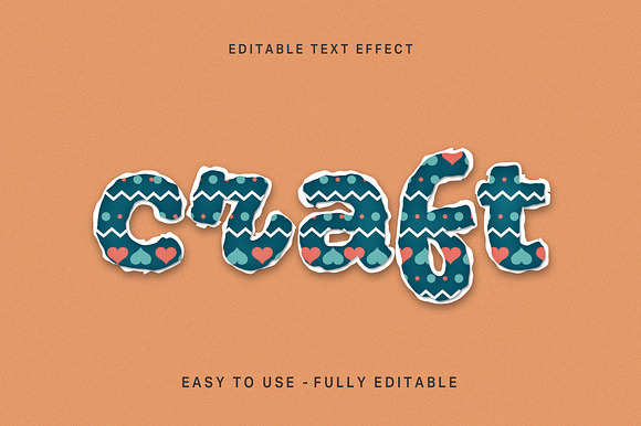 Craft Pattern Text Effect preview 3