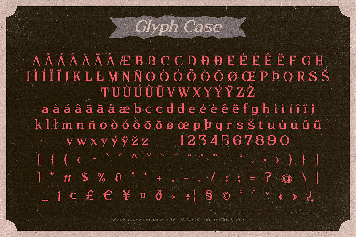 Grimveil - Horror Serif Font, a Serif Font by Snape Design Studio (Photo 5 of 12)