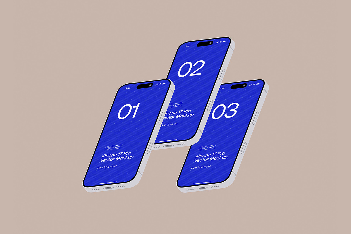 iPhone 17 Pro Vector - 24 Mockups, an iPhone Mockup by Asylab (Photo 36 of 48)