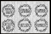 Farmhouse Wreaths a Set of 6 Quotes, an Object Graphic by SparkalDesigns (Thumbnail 2 of 7)