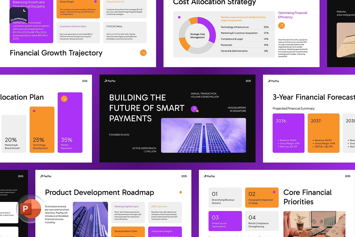 Financial Strategy Presentation, a Presentation Template by Claymoon Lab (Photo 7 of 7)