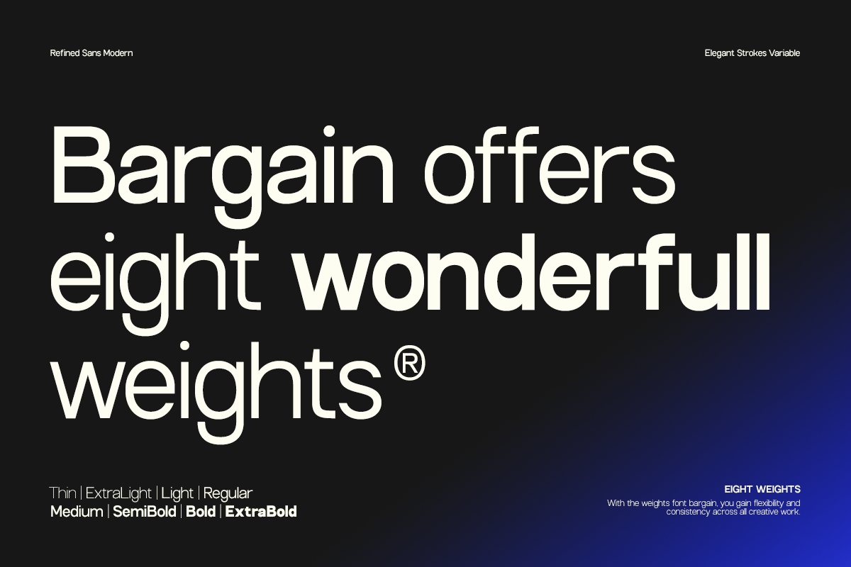GC Bargain – Modern Sans Family, a Sans Serif Font by Glyphonic (Photo 8 of 15)