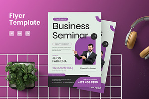 Business Seminar Flyer, a Flyer Template by Annora Studio