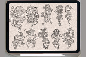 Dragon Dragon Stamps Procreate