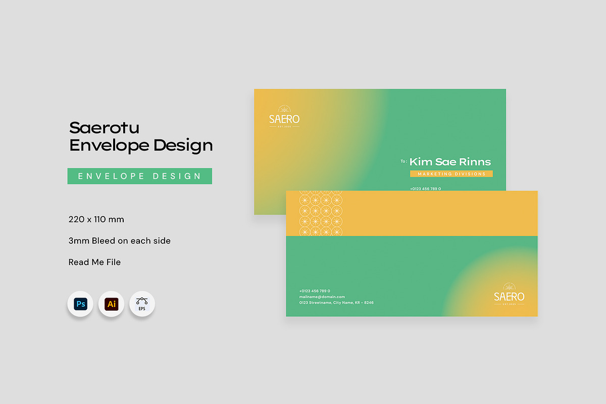 Saerotu - Envelope Template