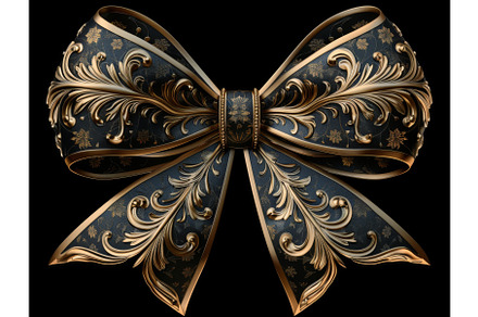 Elegant Black and Gold Decorative, an Illustration by tilialucida