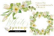 White Bouquets&Wreaths in watercolor, an Illustration by watercolorwild.graphics (Thumbnail 11 of 14)