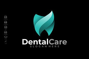 Gradient Dental Tooth Care Logo