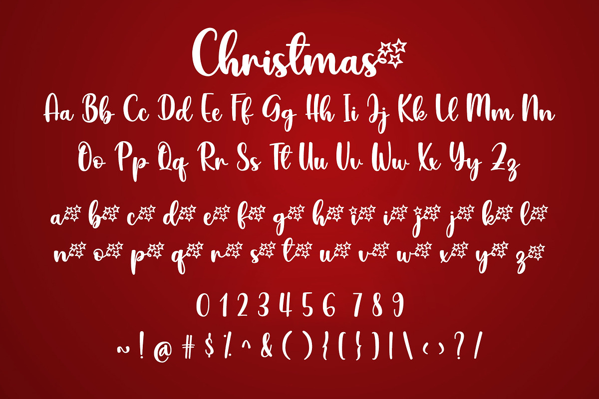 Christmas - Handwritten Script Font