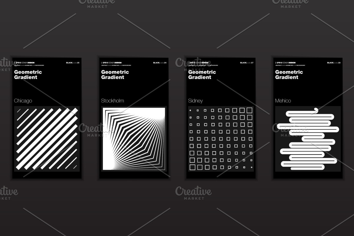 Geometric Gradient Shapes, a Background Graphic by karnofff (Photo 8 of 11)