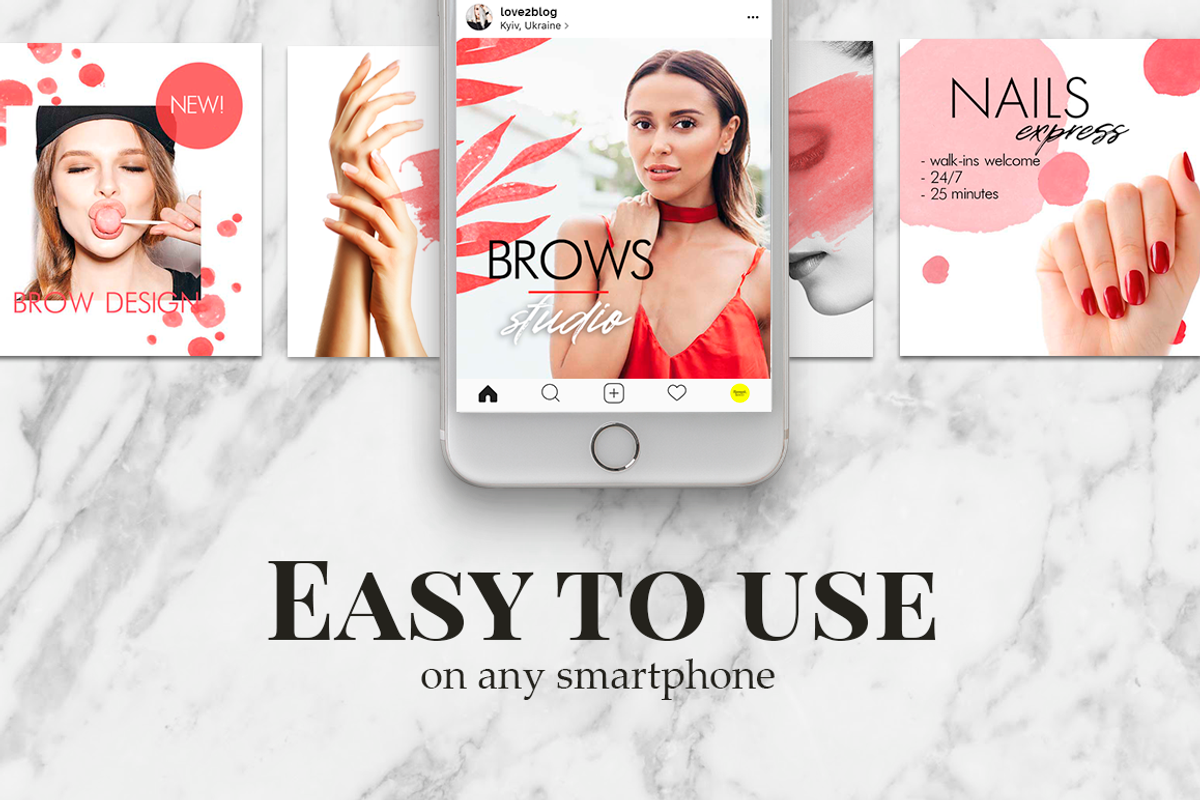 Instagram templates LOVE REDWOOD, a Social Media Template by Instagram templates E.B. (Photo 2 of 2)