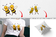 Dancing Bees Clipart, a Graphic by Artnoy (Thumbnail 3 of 5)