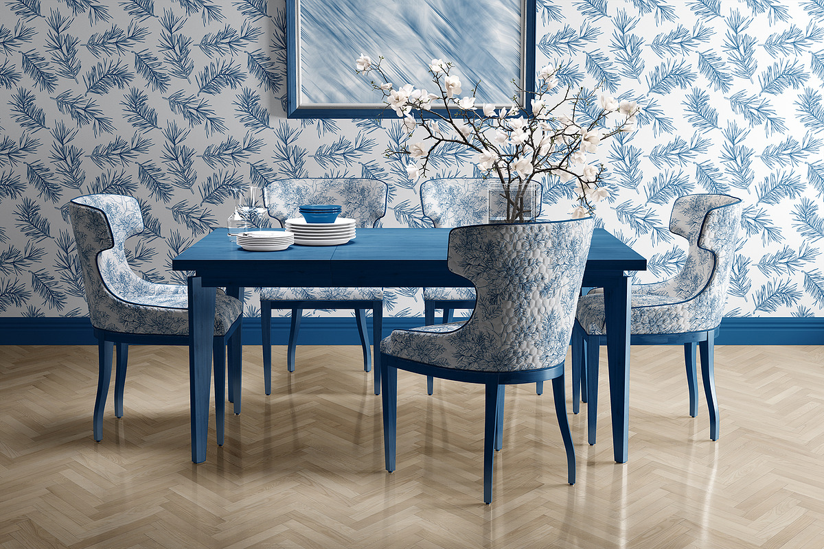 CHRISTMAS TOILE DE JOUY, a Pattern Graphic by Tanya Vollar (Photo 5 of 11)