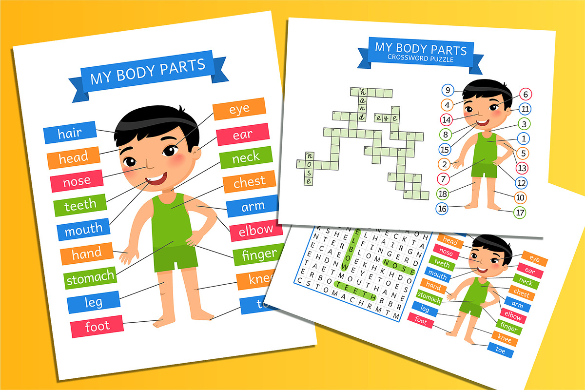 My Body Parts – Printable Learning C, an Education Illustration by Valin Malin (Photo 1 of 7)
