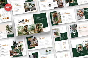 Bellflo Botanical Powerpoint, a Presentation Template by kerismaker