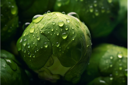 Brussels sprouts vegetables, a Food & Drink Photo by Ylivdesign
