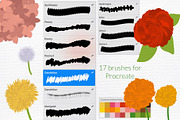 Flower power Procreate brushes set, a Brush Add-On by Let's Art (Thumbnail 6 of 6)