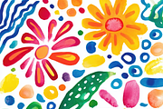 Watercolor Paint Stains Chiyogami, a Pattern Graphic by Printable Treasure (Thumbnail 3 of 3)