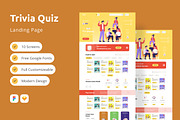 Izzy - Trivia Quiz Landing Page V2, a Landing Page Template by twinstd (Thumbnail 1 of 5)
