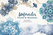 Nautical Floral & Mandala Watercolor, a Decorative Illustration by Papatongartist (Thumbnail 1 of 11)