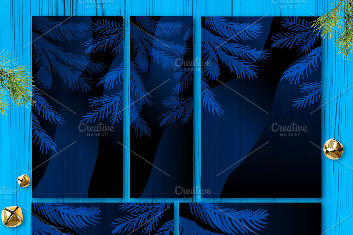 Christmas Night Magical Forest Set, an Object Graphic by Iraida_Bearlala (Photo 9 of 11)