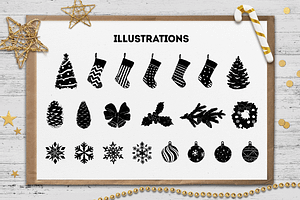 X-mas. 40 Hand Drawn Objects