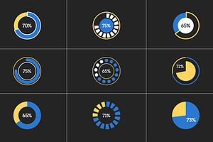 Simple Pie Infographic (.Mogrt), a Templates & Theme by MinnaPicture