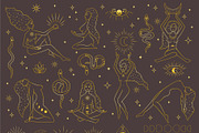 Magic Women & Celestial elements, a Decorative Illustration by roskque (Thumbnail 9 of 9)