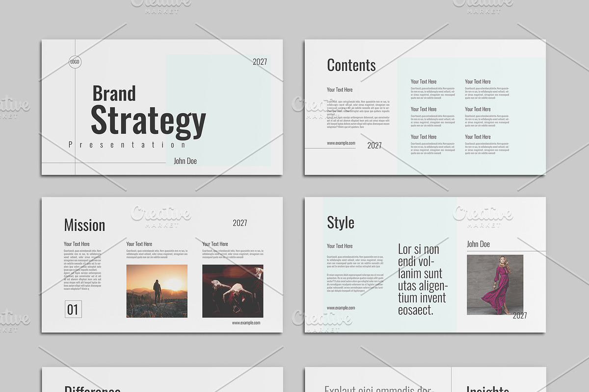 Brand Strategy Presentation Design, a Presentation Template by ClickPaint_Studio (Photo 1 of 6)