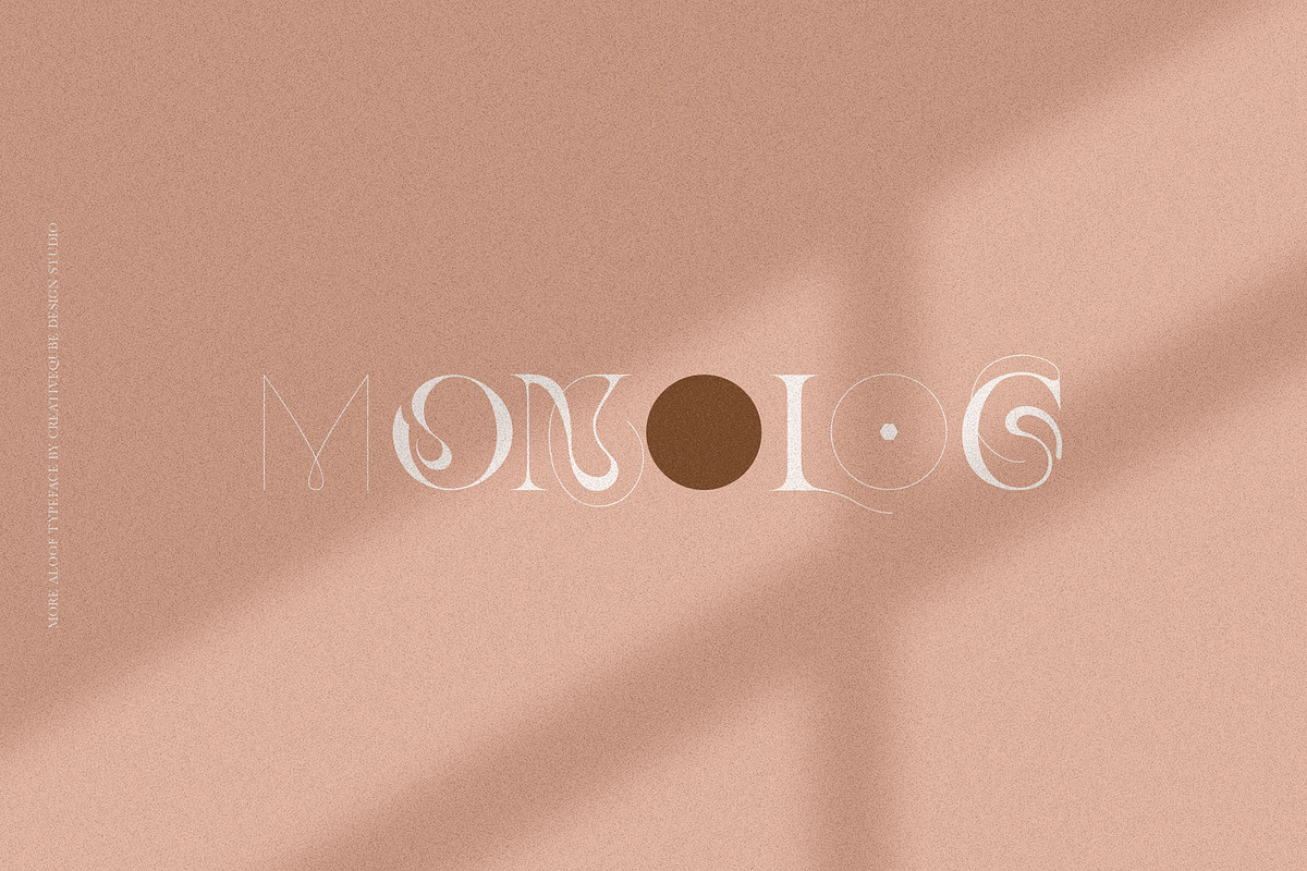 More Aloof Typeface Font, a Serif Font by Creativeqube Design (Photo 13 of 14)