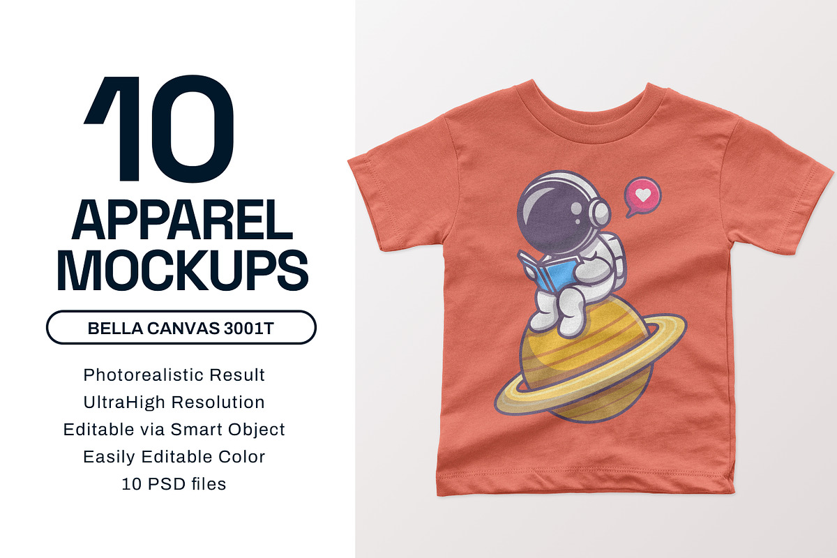 Bella Canvas 3001T Toddler Mockups, a Shirt Mockup by GraphicHero (Photo 1 of 9)