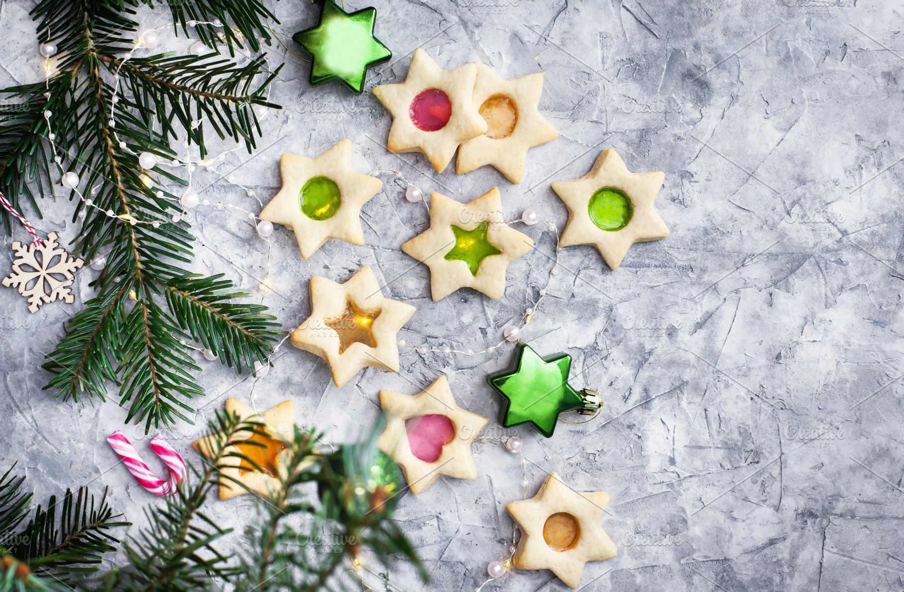 Handmade stained glass cookies, a Holiday Photo by Kate S