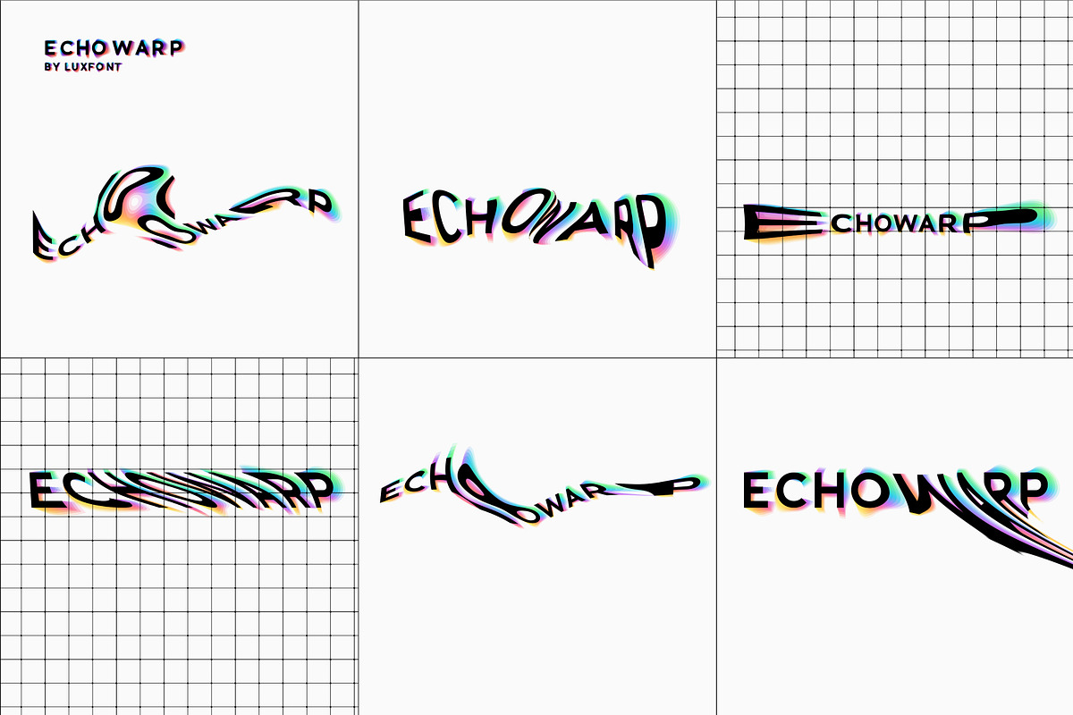 Echowarp. OTF-SVG family., a Symbol Font by Luxfont (Photo 2 of 12)