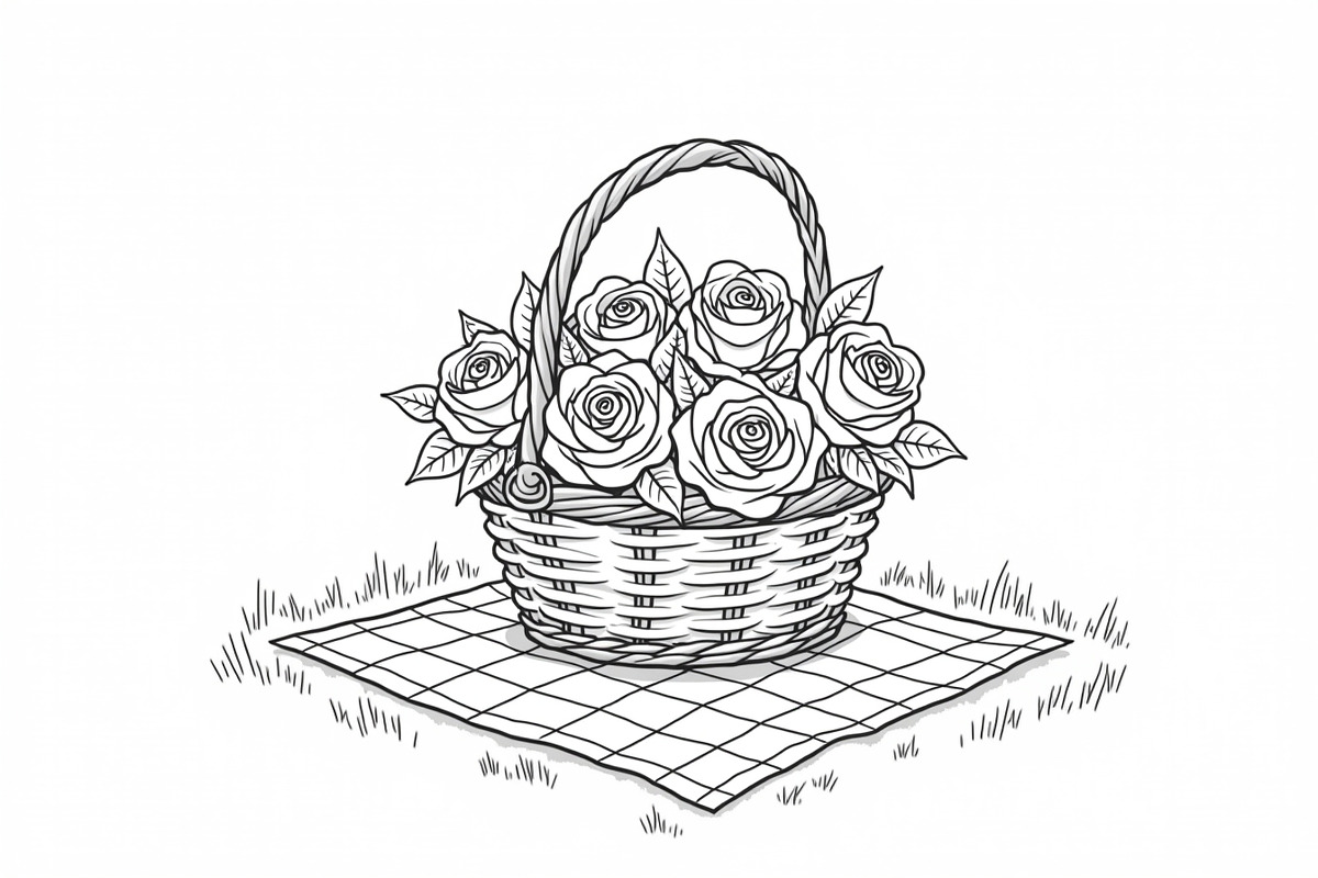 Flower Basket Bundle, an Illustration by musafir_fashion (Photo 5 of 9)