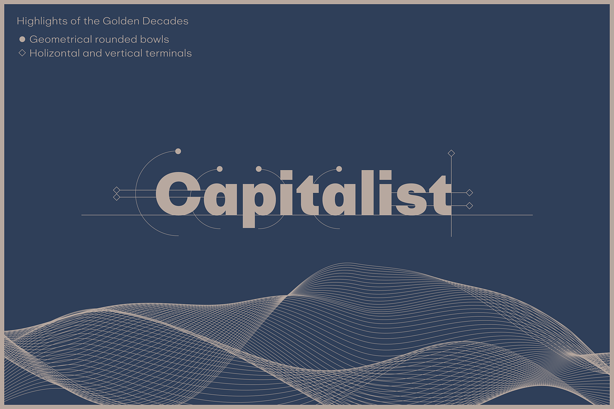 Golden Decades, a Sans Serif Font by Dharma Type (Photo 8 of 12)
